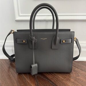 Saint Laurent Dark Gray Satchel Bag